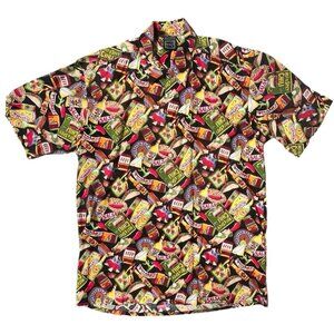 Rio Colorado Cotton Men's Camp Shirt Hot Peppers Salsa Magaritas Size Large